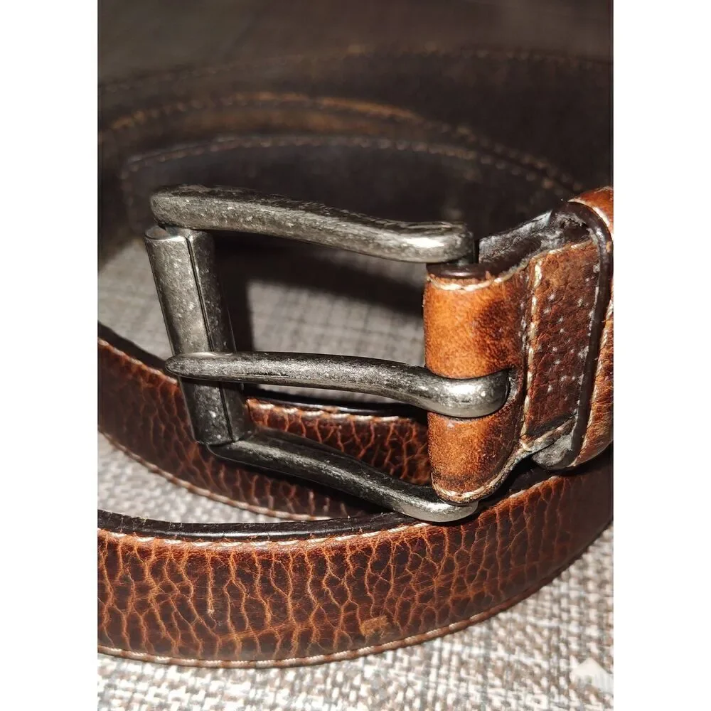 Columbia Brown genuine leather belt 12CO0289 Size 42 great quality